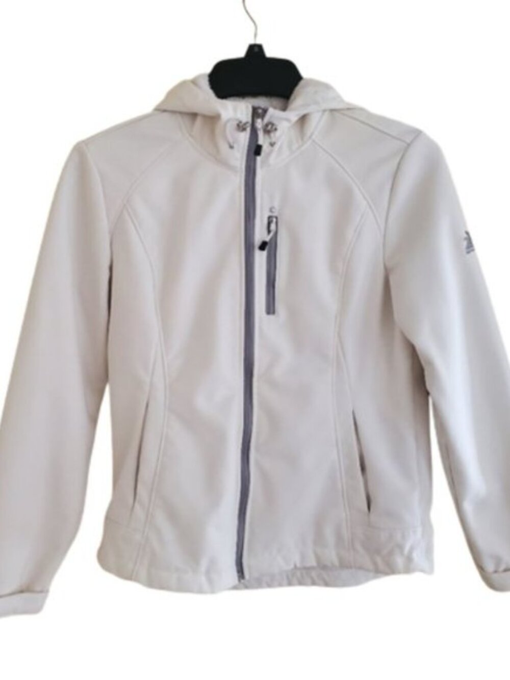 ZeroXposur Women’s White Softshell Hooded Jacket Fleece Lined Size S - Picture 4 of 15